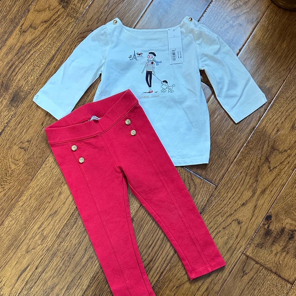 New With Tags Shirt and Leggings